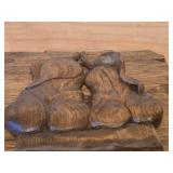 Hand Carved Wood Portrait