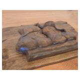 Hand Carved Wood Portrait