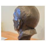 Bronzed Metal Portrait Bust Sculpture of Hans von Armin
