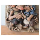 Vintage Scandinavian Troll theme Welkommen Wall Plaque by Paul Bonner© Bebe® (Norway)