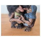 Scandinavian Trolls Embracing theme Figurine by Paul Bonner© Bebe® (Norway)