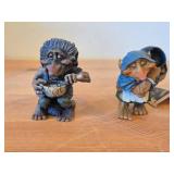 Lot of (2) Scandinavian Troll theme Figurines by Paul Bonner© Bebe® (Norway)