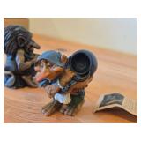 Lot of (2) Scandinavian Troll theme Figurines by Paul Bonner© Bebe® (Norway)