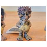 Lot of (3) Scandinavian Troll theme Figurines by Paul Bonner© Bebe® (Norway)