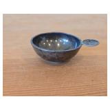 Vintage Silverplated Wine Tastevin with Coin Handle