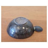 Vintage Silverplated Wine Tastevin with Coin Handle