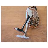 Crowned Crane Brooch - Hand Embroidered