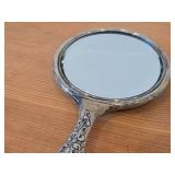 Vintage Sterling Silver Hand Mirror (Late 19th/Early 20th Century)