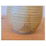 Handcrafted Stoneware Pottery Jar with Lid