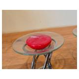 Lot of (2) High Heel Shoe theme Tea Light Candleholders