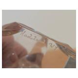 Ploar Bear and Cub theme Scandinavian Crystal Figurine by Willy Johanson for Hadeland Glasswork