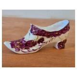 Vintage Shoe theme Handpainted Porcelain Figurine