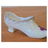 Vintage Shoe theme Handpainted Porcelain Figurine