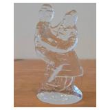Vintage Swedish Glass Sculpture / Modern Folk style