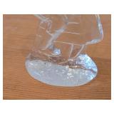 Vintage Swedish Glass Sculpture / Modern Folk style