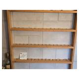 Natural Wood Finish Souvenir Spoon Display Rack