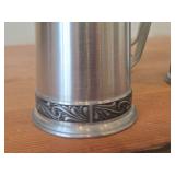 Lot of (4) Vintage Pewter Tankard / Beer Mug by Helle Tinn (Norway)