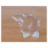 Lot of (2) Polar Bear theme Clear Crystal Figurines