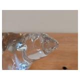 Lot of (1) Polar Bear theme Clear Crystal Figurine by Hadeland Glasswerk (Norway)