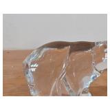 Lot of (1) Polar Bear theme Clear Crystal Figurine by Hadeland Glasswerk (Norway)