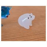 Lot of (2) Glass Art - Blown Glass Cat and Glass Polar Bear