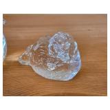 Lot of (2) Bird theme Crystal Figurines