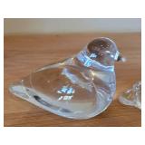 Lot of (2) Bird theme Crystal Figurines