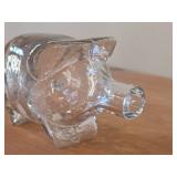 GinPig Pig theme Clear Glass Decanter