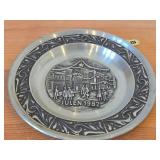 7 1/2" Christmas theme Pewter Collector