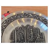7 1/2" Christmas theme Pewter Collector