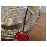7 1/2" Christmas theme Pewter Collector