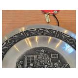 7 1/2" Christmas theme Pewter Collector