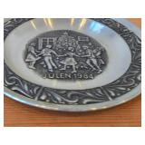 7 1/2" Christmas theme Pewter Collector