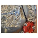 7 1/2" Christmas theme Pewter Collector