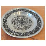 7 1/2" Christmas theme Pewter Collector