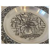 7 1/2" Christmas theme Pewter Collector