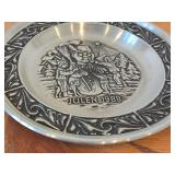 7 1/2" Christmas theme Pewter Collector