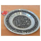 7 1/2" Christmas theme Pewter Collector