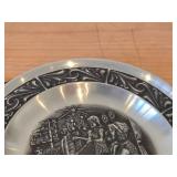7 1/2" Christmas theme Pewter Collector