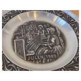 7 1/2" Christmas theme Pewter Collector