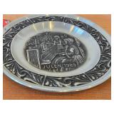 7 1/2" Christmas theme Pewter Collector