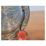 7 1/2" Christmas theme Pewter Collector