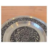 7 1/2" Christmas theme Pewter Collector