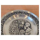 7 1/2" Christmas theme Pewter Collector