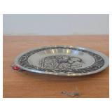 7 1/2" Christmas theme Pewter Collector