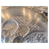 7 1/2" Christmas theme Pewter Collector