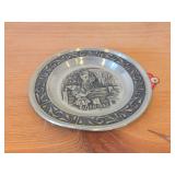 7 1/2" Christmas theme Pewter Collector