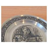 7 1/2" Christmas theme Pewter Collector