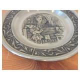 7 1/2" Christmas theme Pewter Collector