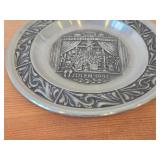 7 1/2" Christmas theme Pewter Collector